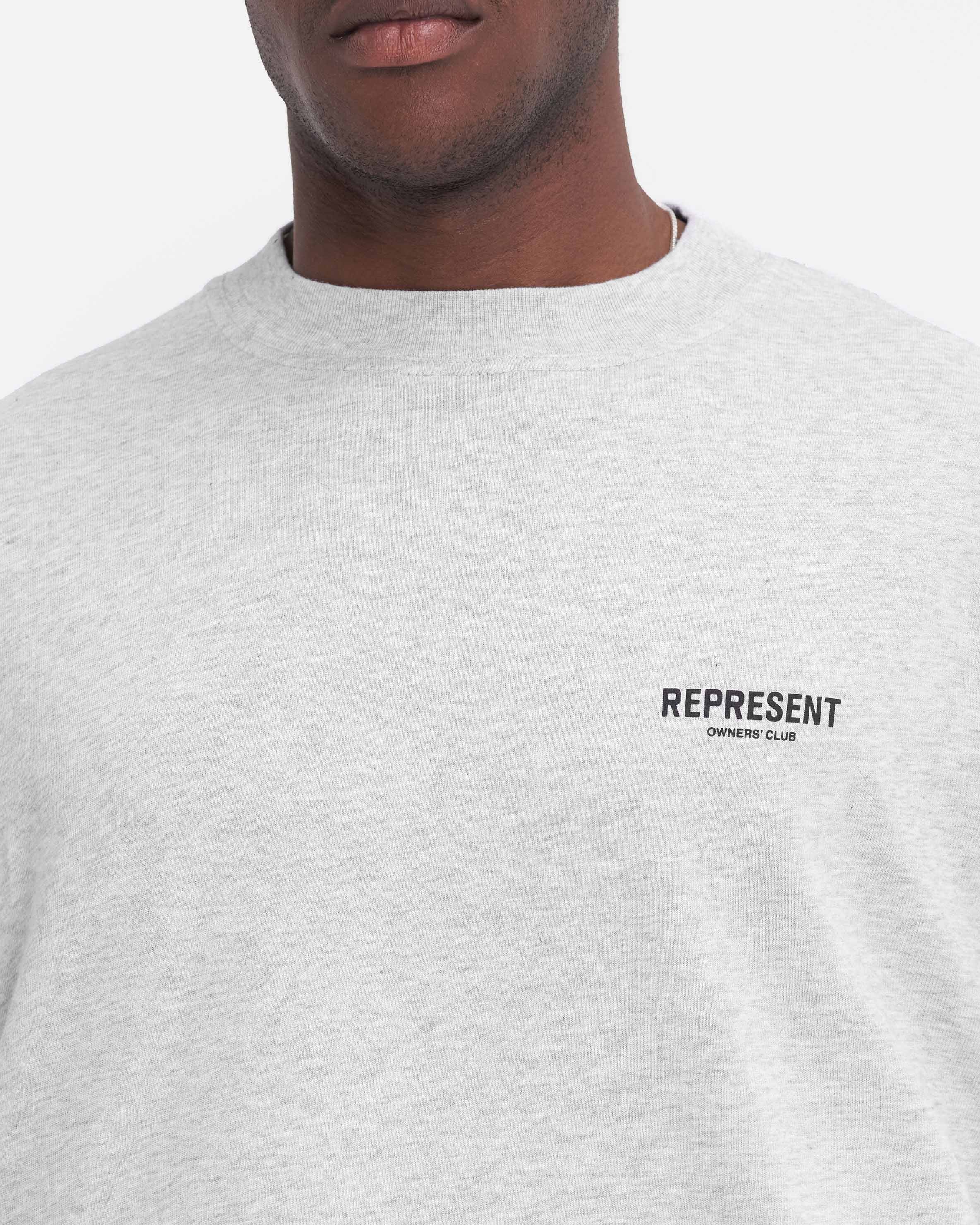 Represent Owners Club Long Sleeve T-Shirt - Ash Grey